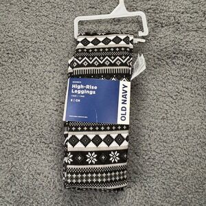 Old Navy‎ High-Rise Leggings Fair Isle Print Soft Stretch Women's Size S